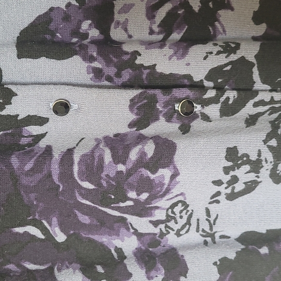 Carole Little size 2X black and purple cardigan - Picture 2 of 4